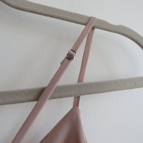 BIRDY GREY Taupe Ruffle Chiffon Maxi Bridesmaid Dress Wedding Neutral - Size XS - Picture 15 of 16